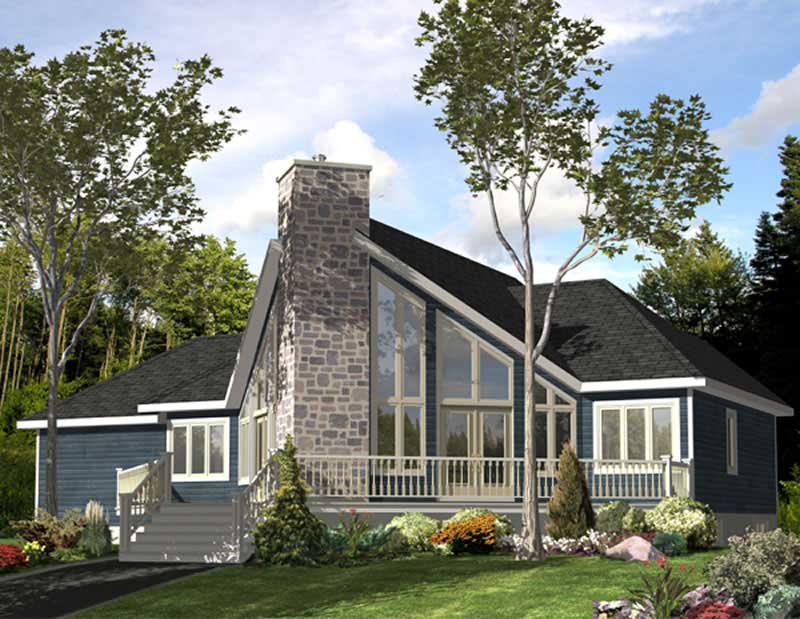 Color Rendering of this house plan