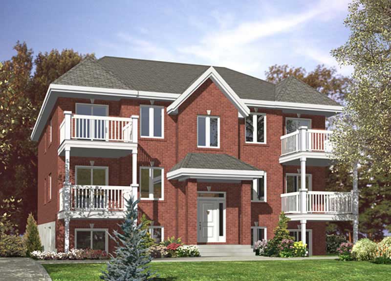 Color Rendering of this house plan
