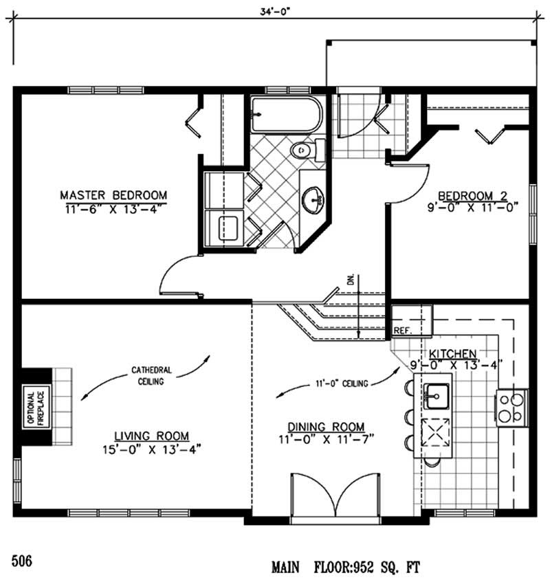 Floor Plan First Story of Country Plan #158-1039