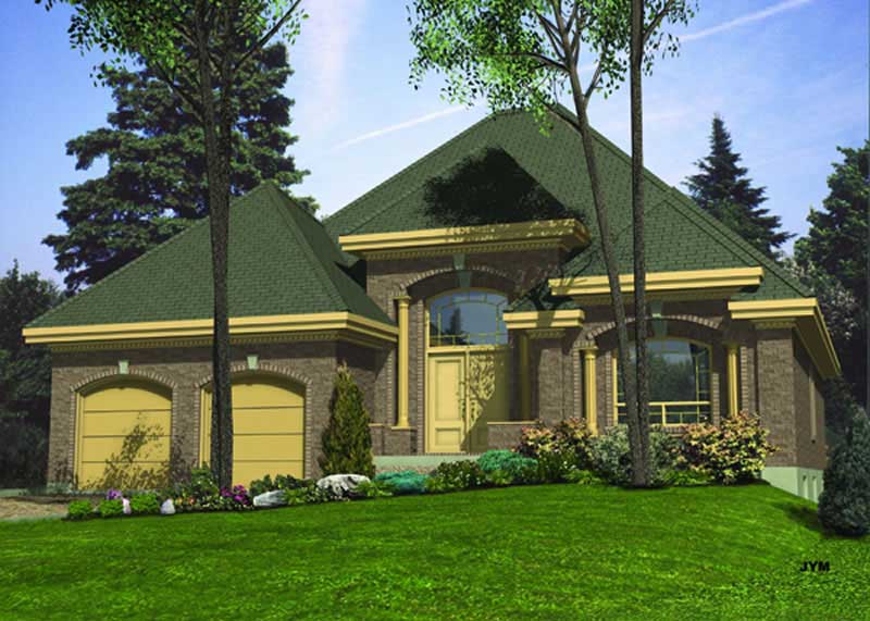 Color Rendering of this house plan