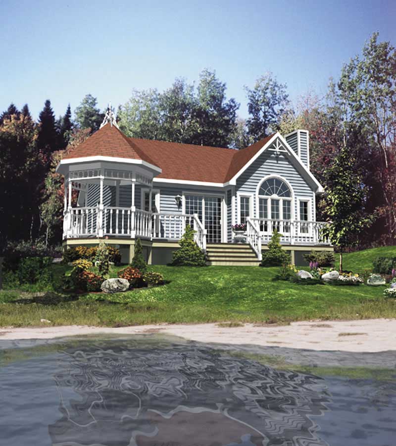 Front elevation of Country home (ThePlanCollection: House Plan #158-1043)