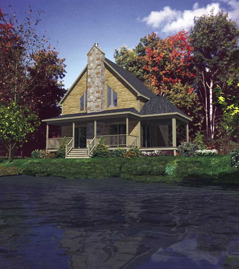 Color Rendering of this house plan
