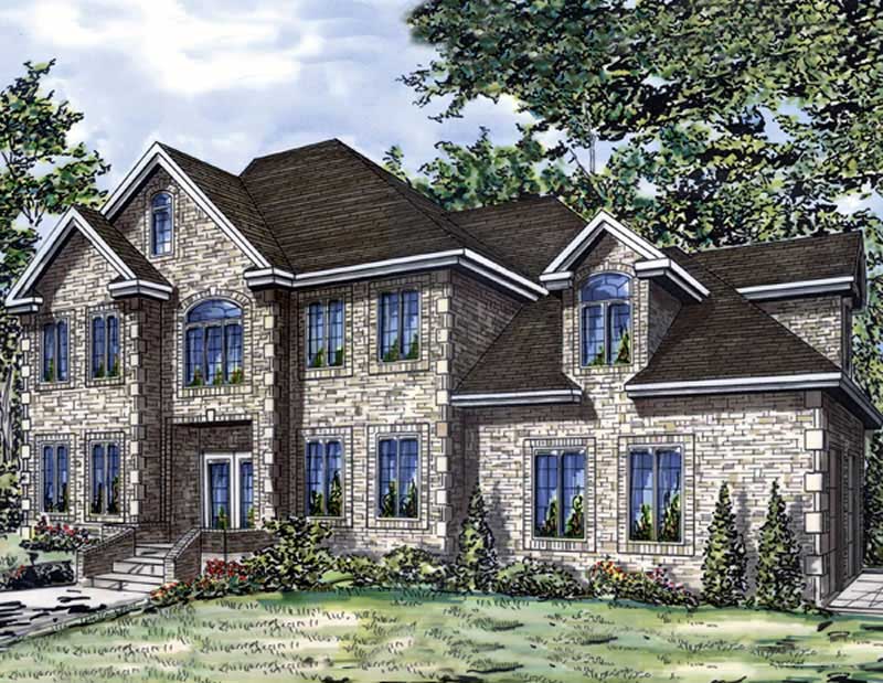 Color Rendering of this house plan