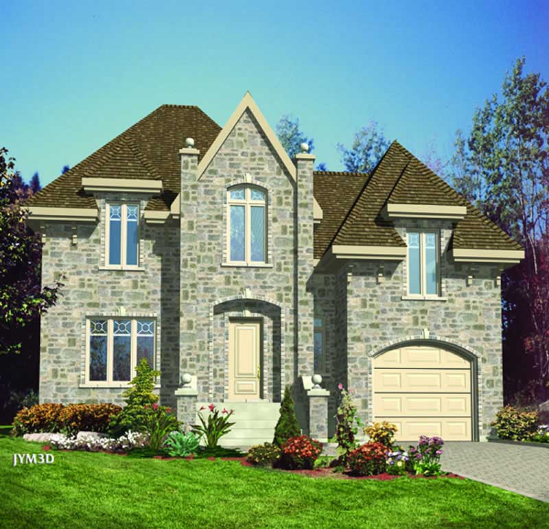Color Rendering of this house plan