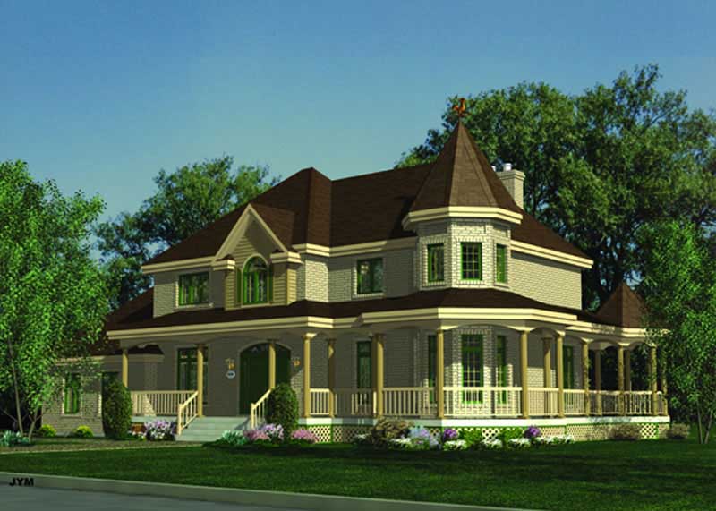 Color Rendering of this house plan