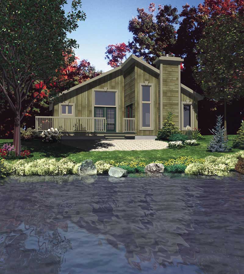 Color Rendering of this house plan