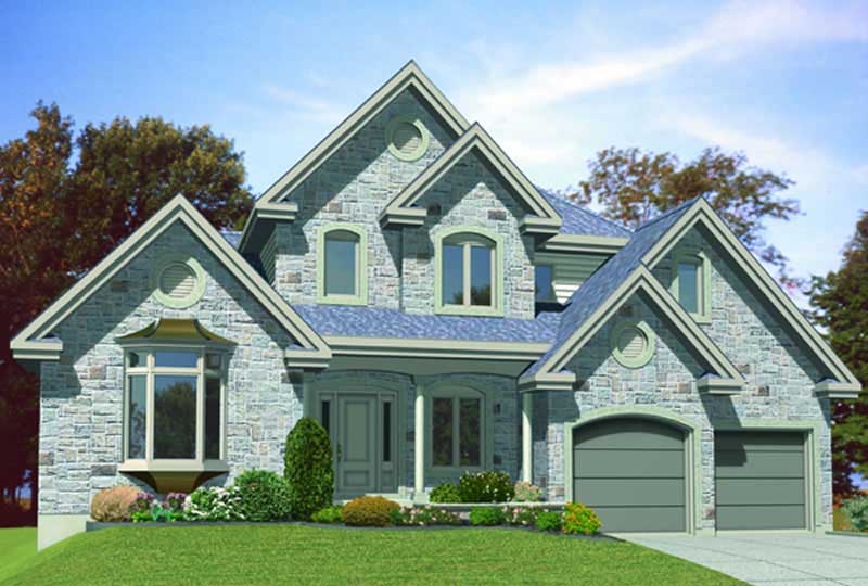 Color Rendering of this house plan