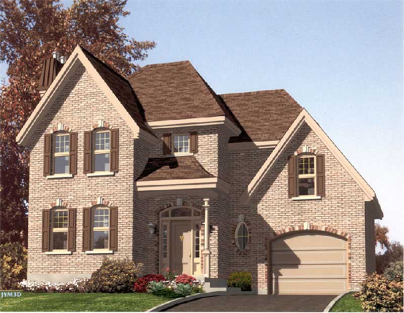 Color Rendering of this house plan