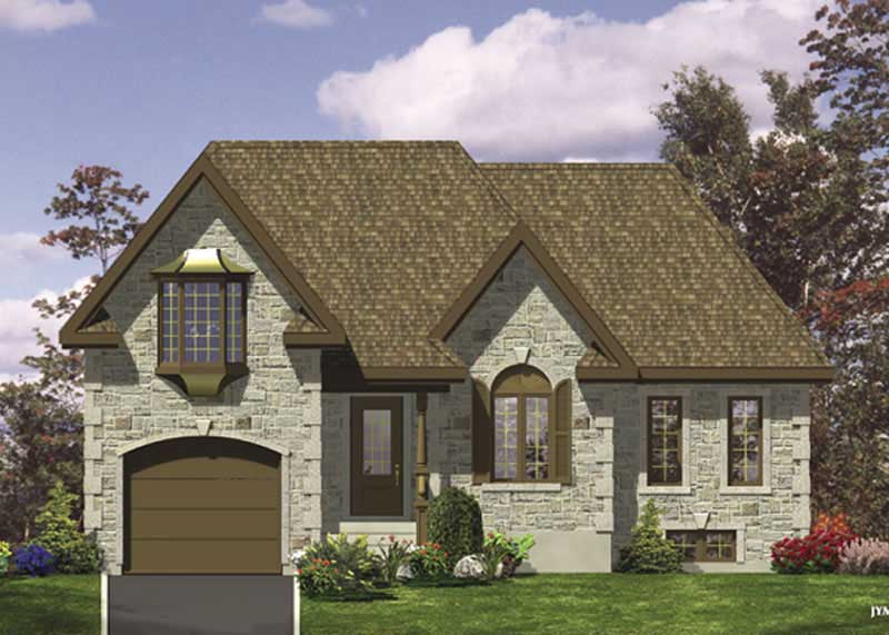 European style house design (ThePlanCollection: Plan #158-1094)