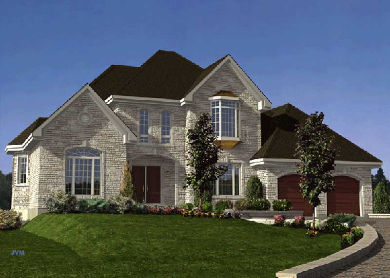 Color Rendering of this house plan