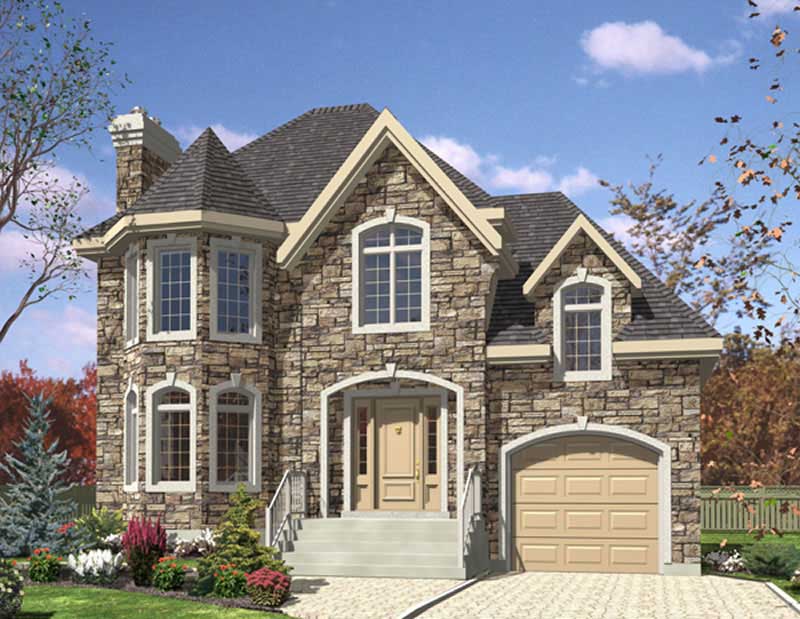 Color Rendering of this house plan
