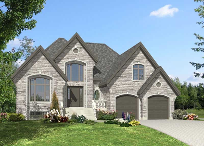 Color Rendering of this house plan