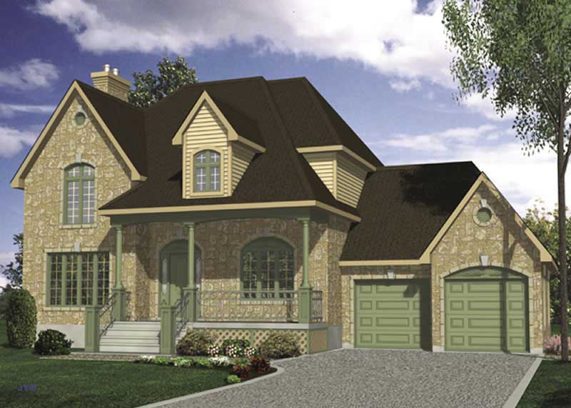 Color Rendering of this house plan