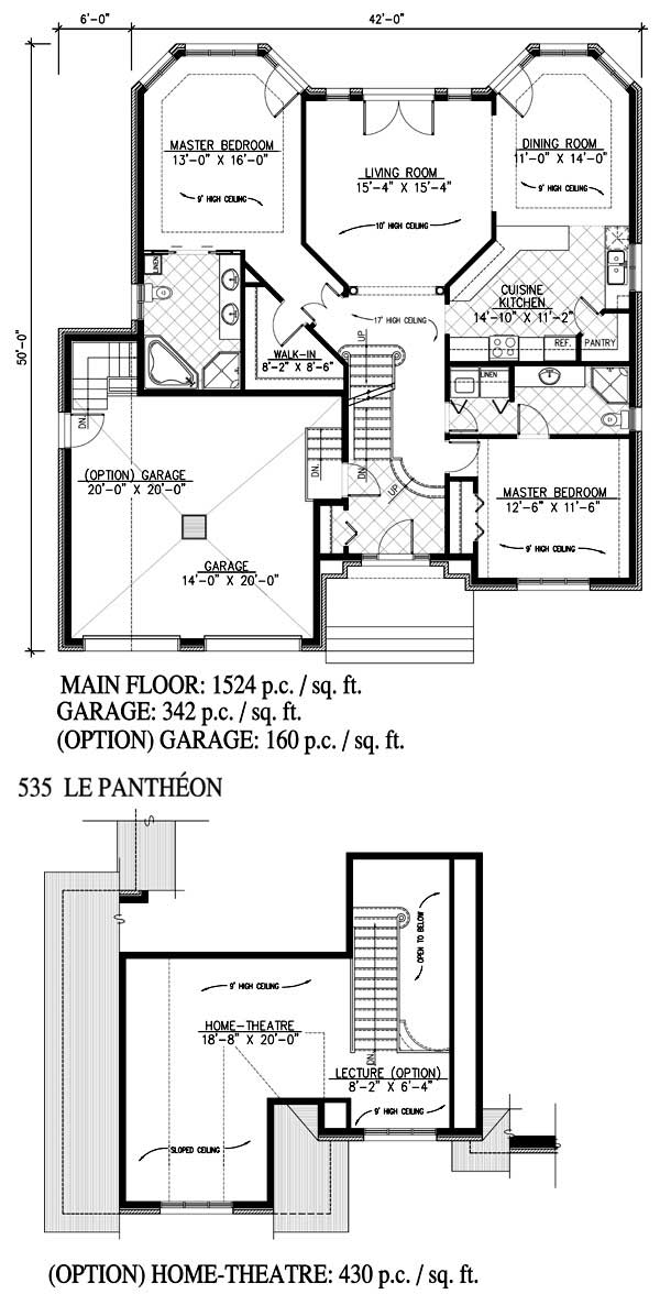 Floor Plan First Story of Country Plan #158-1105