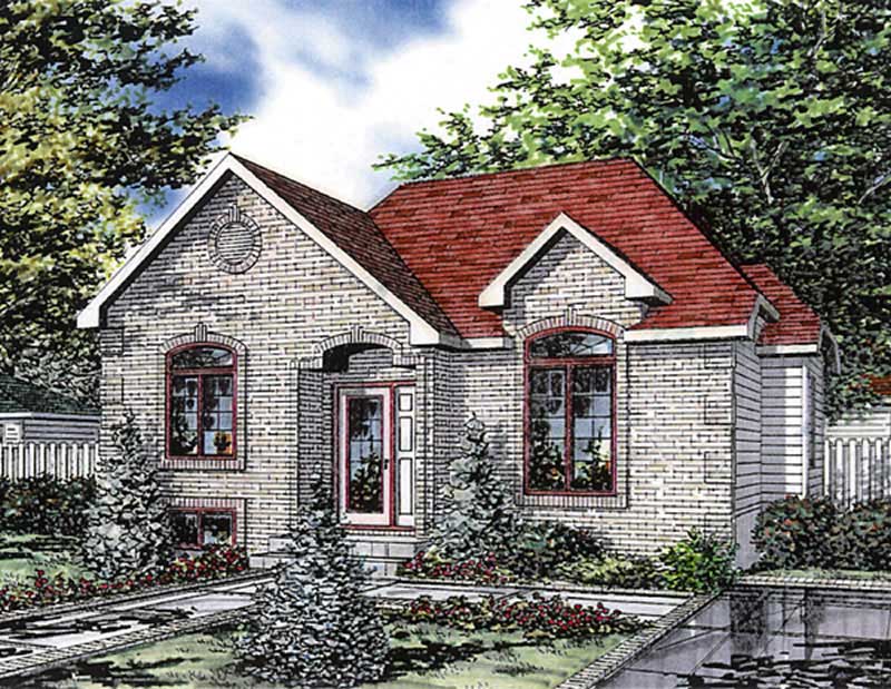 Color Rendering of this house plan