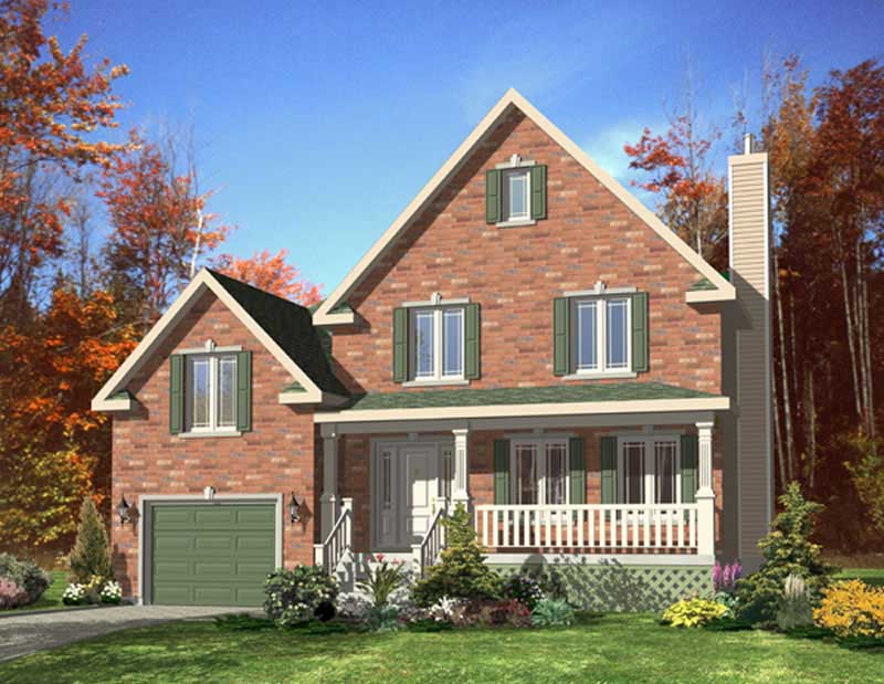 Color Rendering of this house plan
