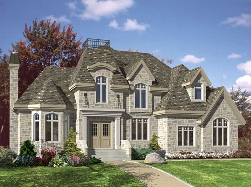 Color Rendering of this house plan