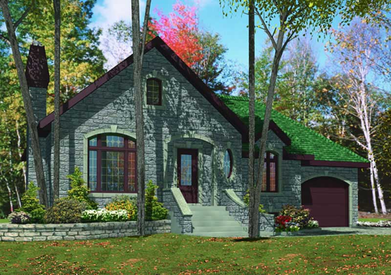 Color Rendering of this house plan