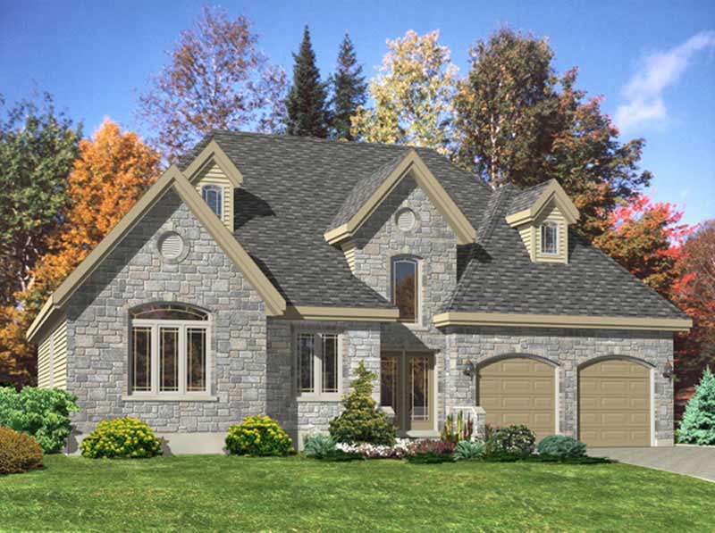 Color Rendering of this house plan