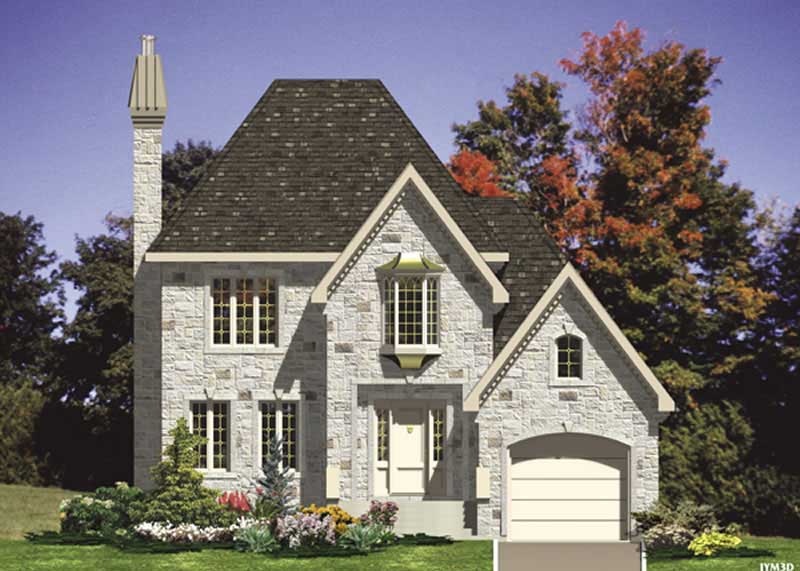 Color Rendering of this house plan