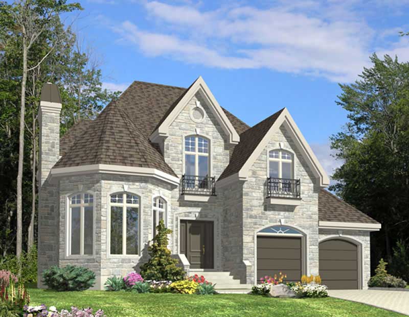 Color Rendering of this house plan