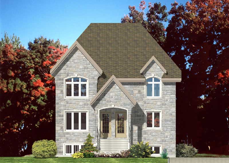 Color Rendering of this house plan