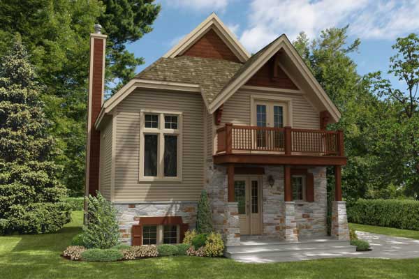 This is the front elevation for these Craftsman Home Plans.