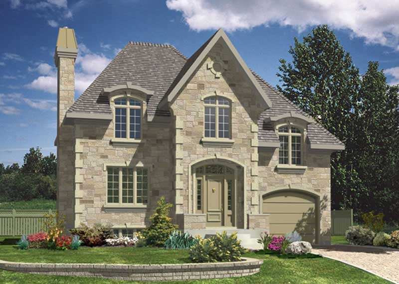 Color Rendering of this house plan