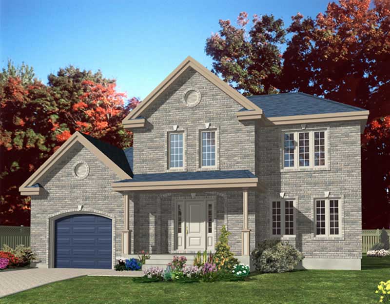 Color Rendering of this house plan
