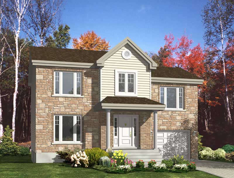 Color Rendering of this house plan