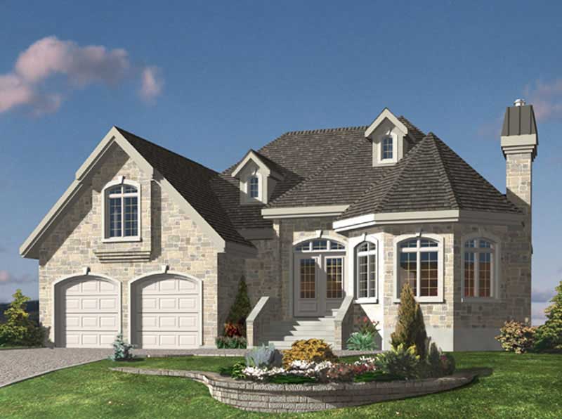 Color Rendering of this house plan