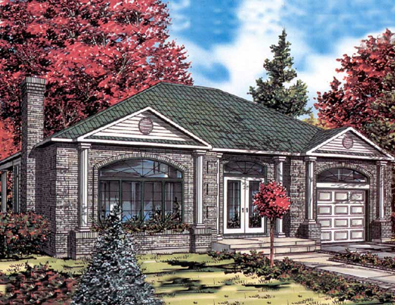 Color Rendering of this house plan