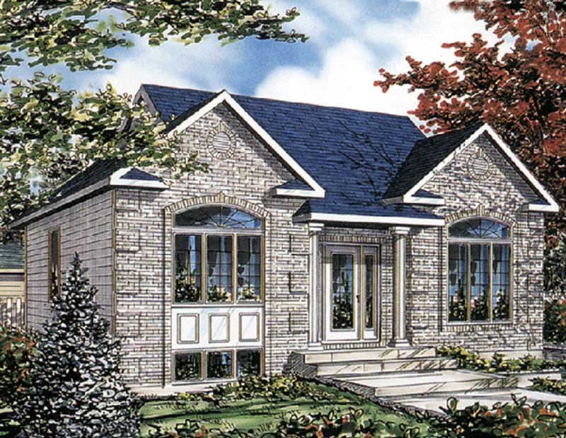 Color Rendering of this house plan