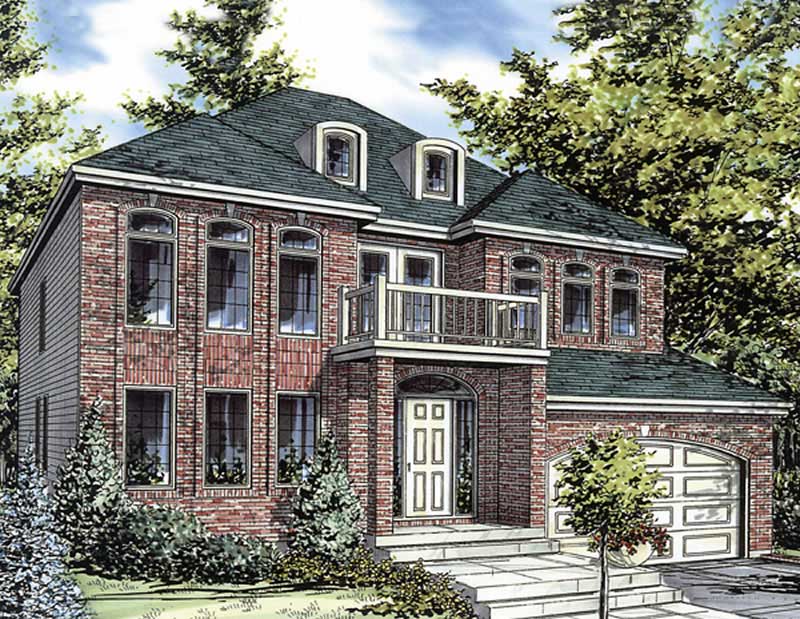 Color Rendering of this house plan