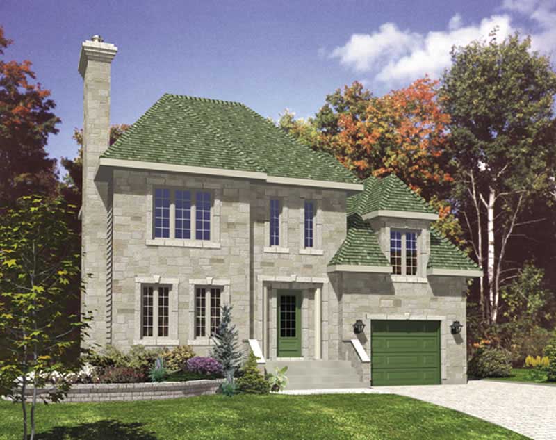 Color Rendering of this house plan