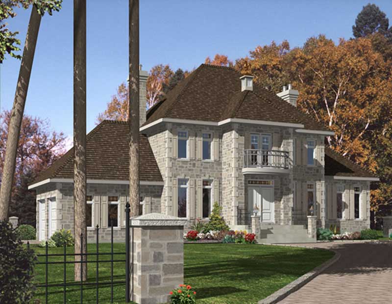 Color Rendering of this house plan