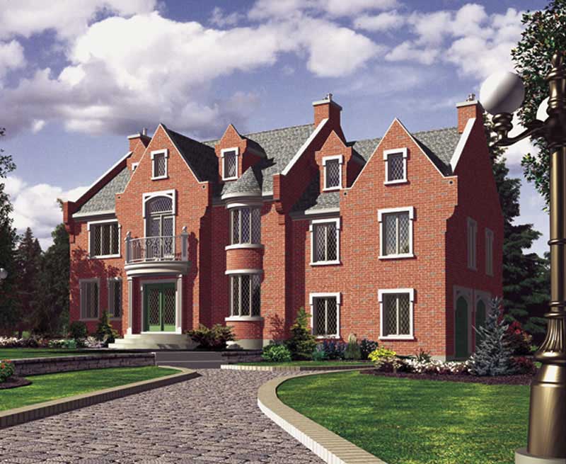 Color Rendering of this house plan