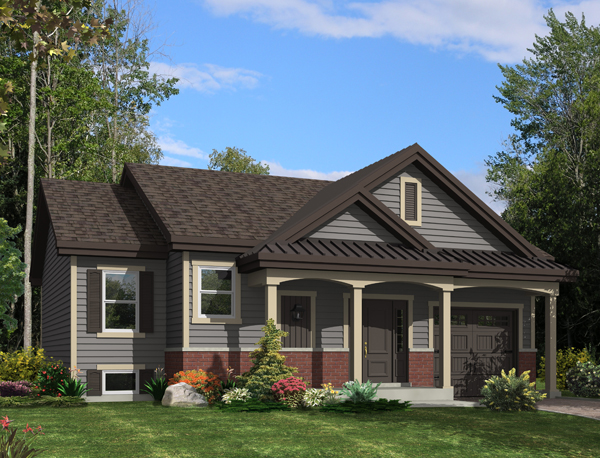 Front elevation of Traditional home (ThePlanCollection: House Plan #158-1272)