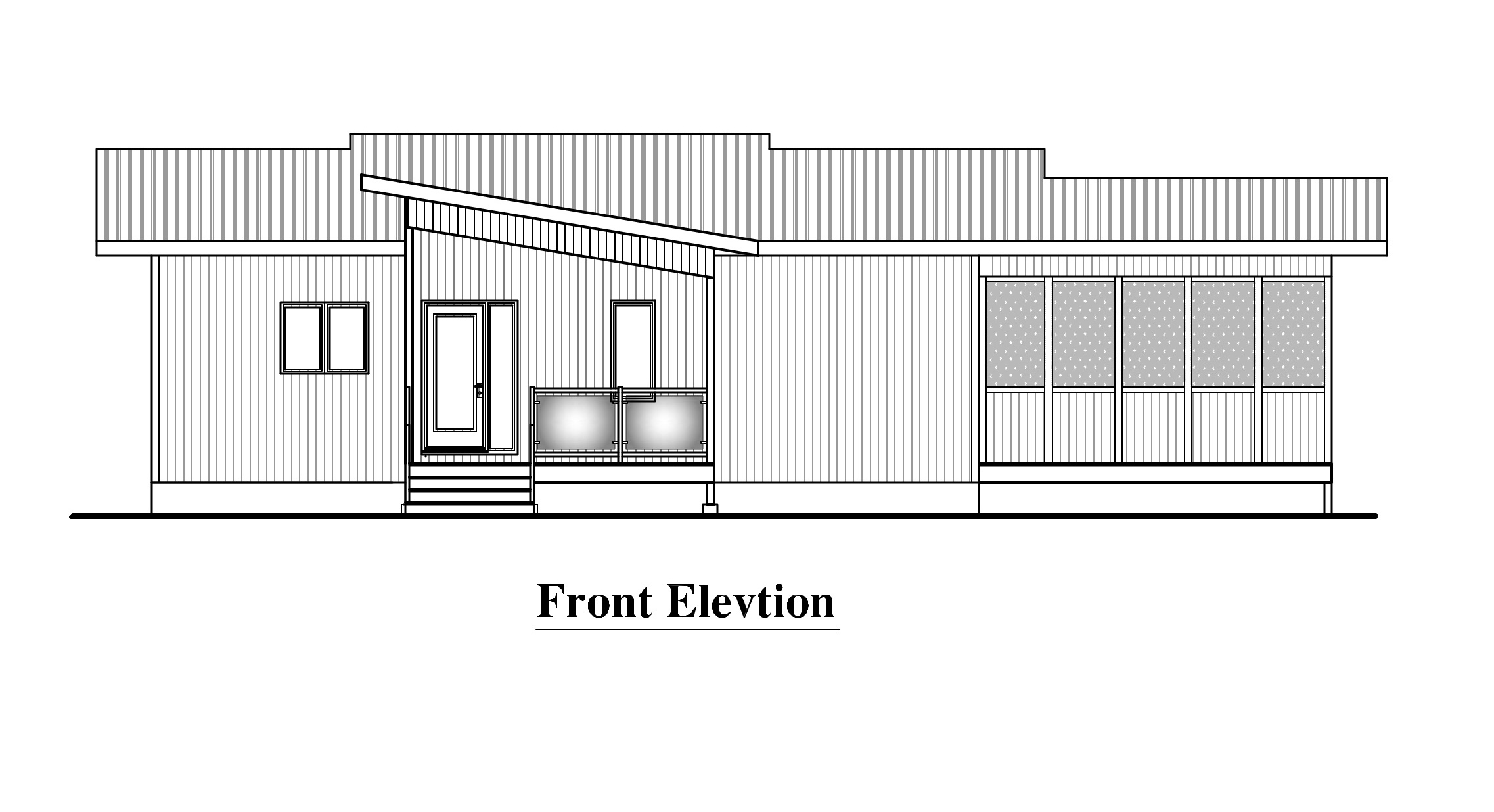 Home Plan Front Elevation of this 3-Bedroom,1697 Sq Ft Plan -158-1289