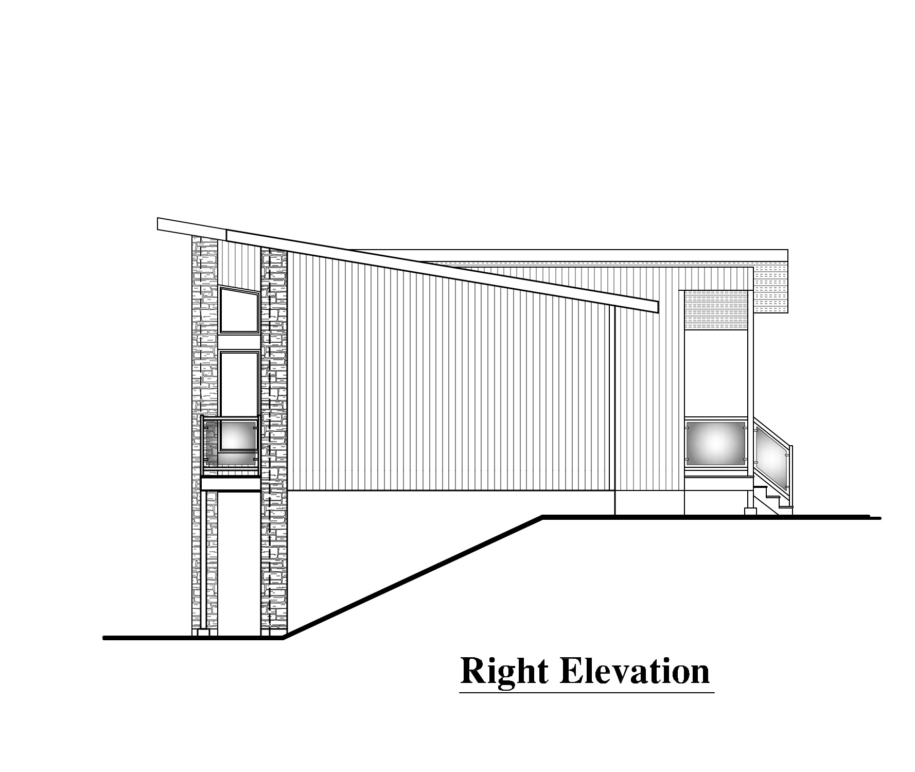 Home Plan Right Elevation of this 3-Bedroom,1697 Sq Ft Plan -158-1289