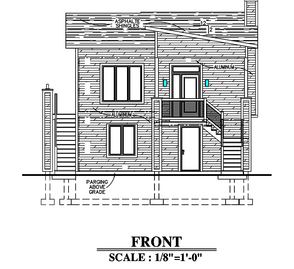 Home Plan Front Elevation of this 3-Bedroom,1382 Sq Ft Plan -158-1302