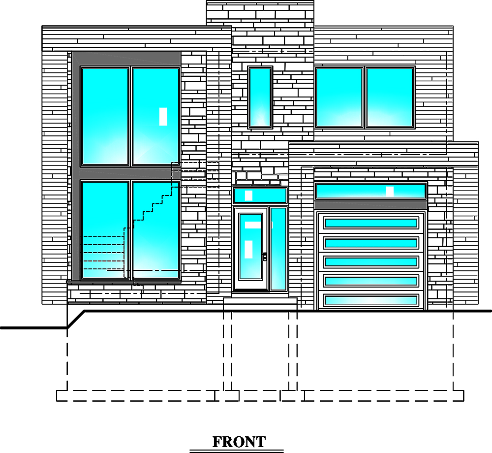 Home Plan Front Elevation of this 3-Bedroom,1932 Sq Ft Plan -158-1310