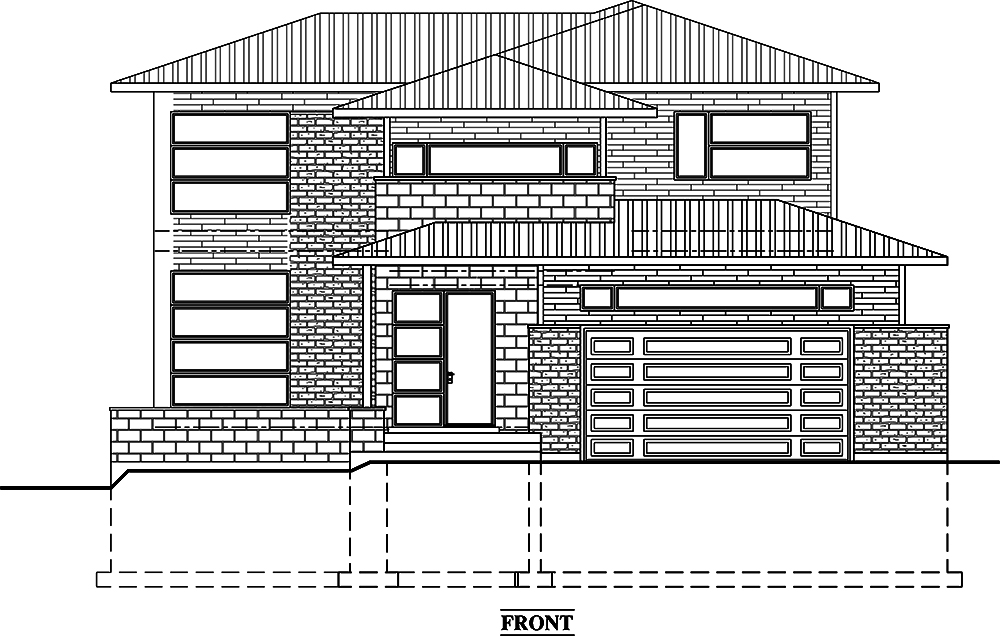 Home Plan Front Elevation of this 3-Bedroom,2181 Sq Ft Plan -158-1312