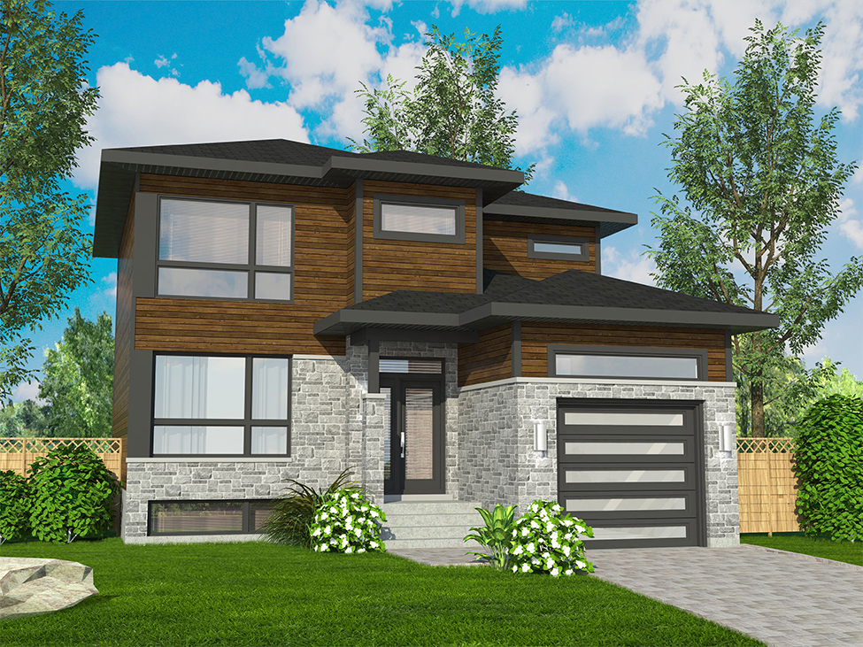 Front elevation of Cottage home (ThePlanCollection: House Plan #158-1318)