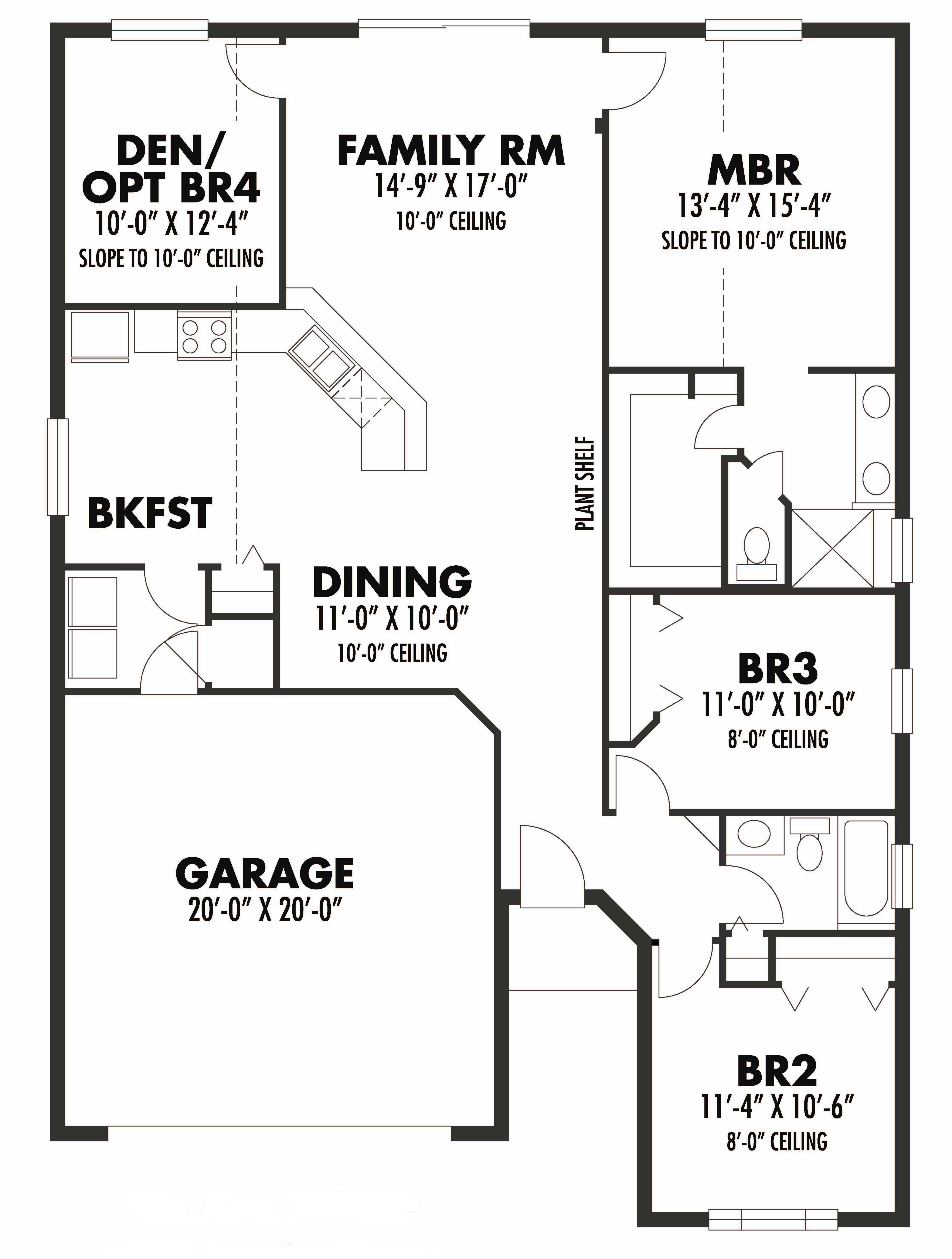 Floor Plan First Story of Mediterranean Plan #159-1039