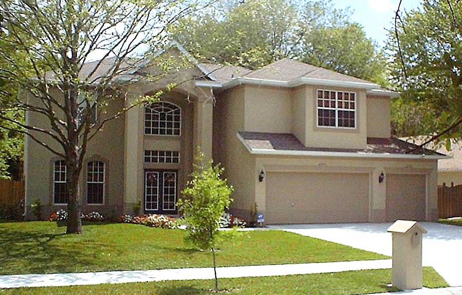 This is a colored photo of these Traditional House Plans.