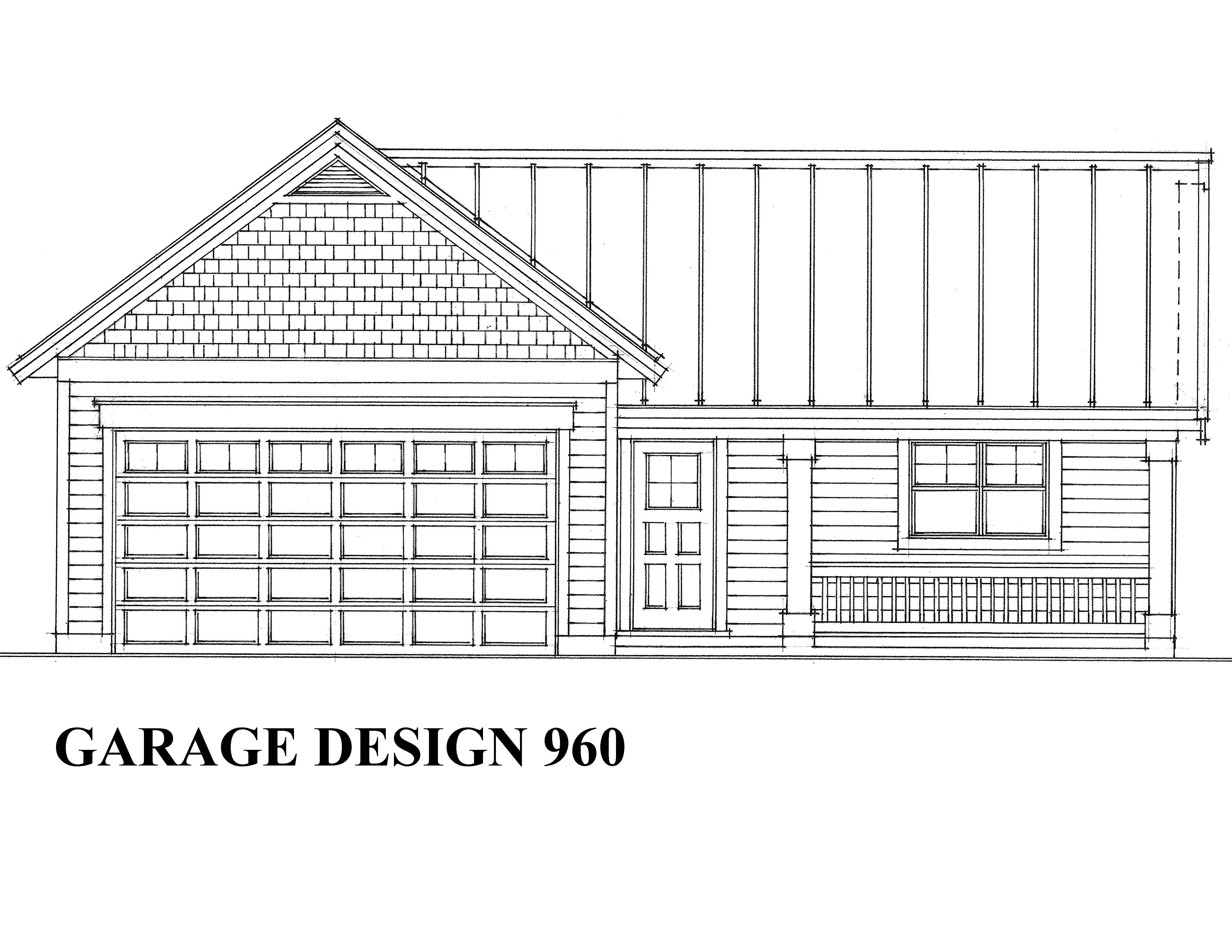 Front elevation of Garage home (ThePlanCollection: House Plan #160-1008)