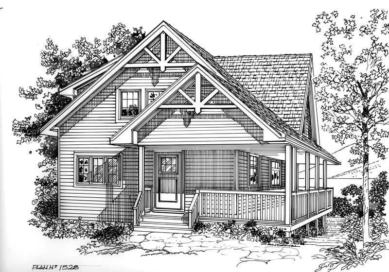 Front view of this 5-Bedroom, 1550 Sq Ft Plan - 160-1013