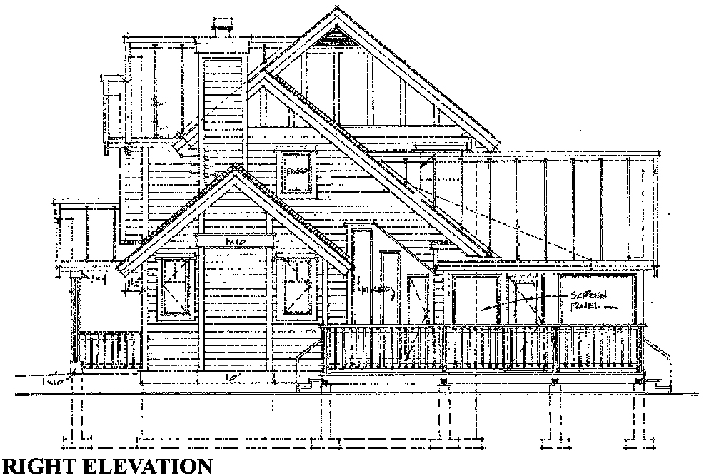 Home Plan Right Elevation of this 3-Bedroom,1668 Sq Ft Plan -160-1030