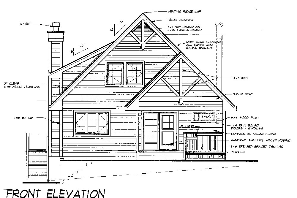 Home Plan Front Elevation of this 5-Bedroom,1674 Sq Ft Plan -160-1031